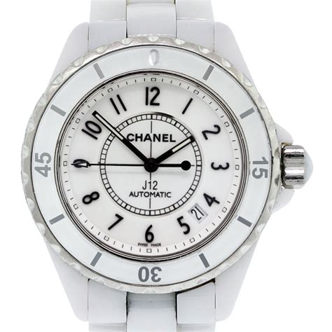 chanel white watch|chanel j12 white price.